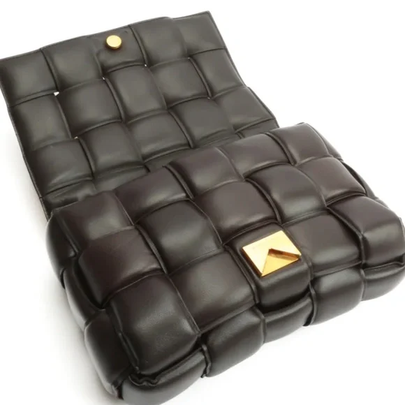 Bottega Veneta Cassette Chain Bag - Chocolate
